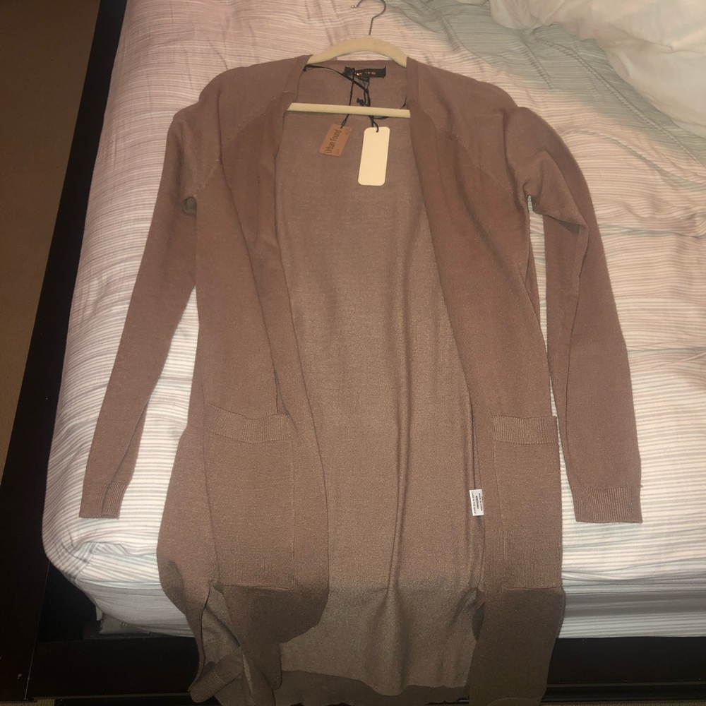 Long, tan sweater! Never worn before